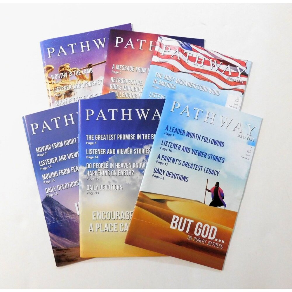 Pathway Magazine Set Of 6 By Dr Robert Jeffress PTV 2022 Softcover Set #3